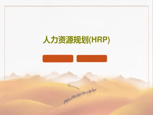 人力资源规划(HRP)38页PPT