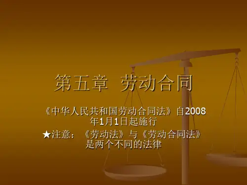 劳动法第五章