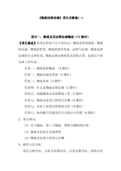物流法律法规