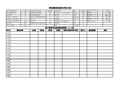 事故隐患评估表 (2)