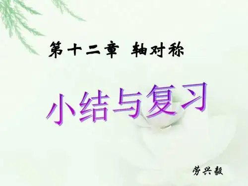 初中数学第十二章复习