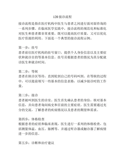120接诊流程