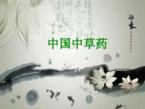 中国中草药(课堂PPT)