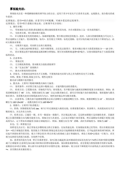 雾视验光法操作步骤 (1)