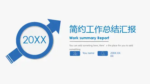 工作总结计划述职报告PPT模板