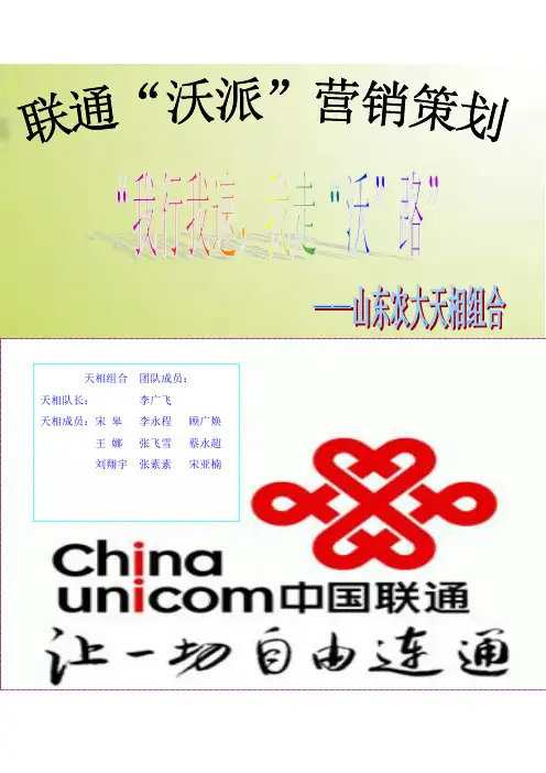联通沃派营销策划书