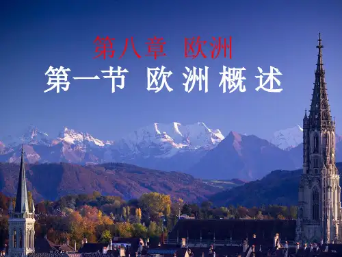 粤人地理七年级下册第8章1欧洲概述(共42张PPT)
