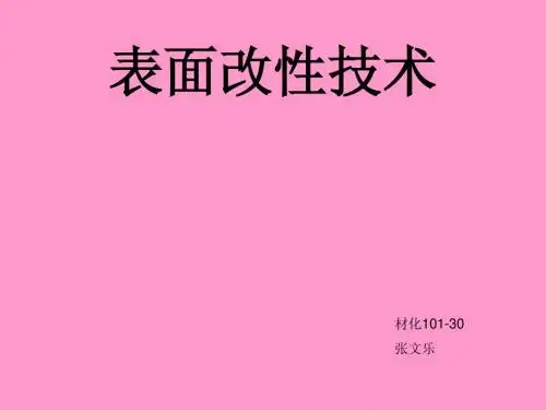 表面改性