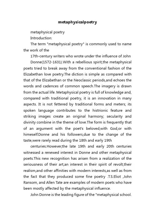 metaphysicalpoetry