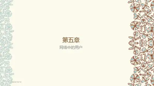 第五章-网络中的用户PPT课件