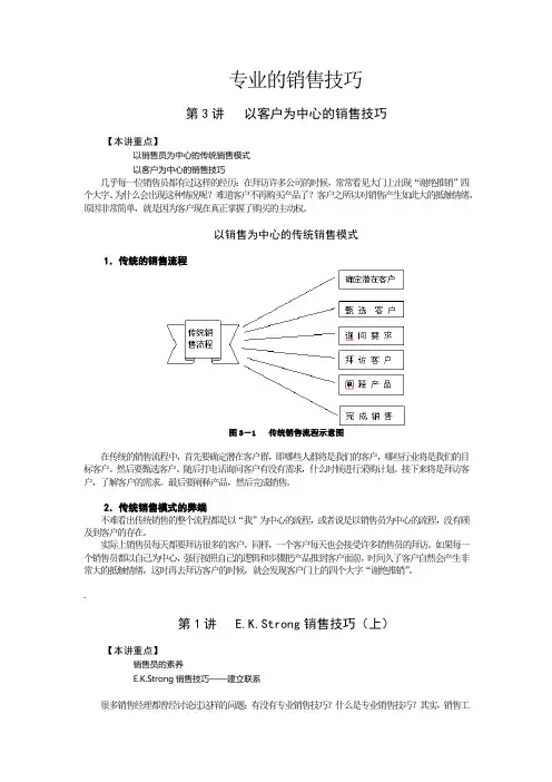 专业的销售技巧
