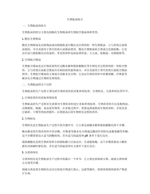 生物航油组分