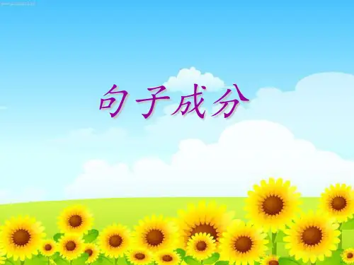 高中英语-句子成分讲解 PPT课件 图文