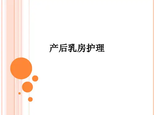 产后乳房护理ppt课件