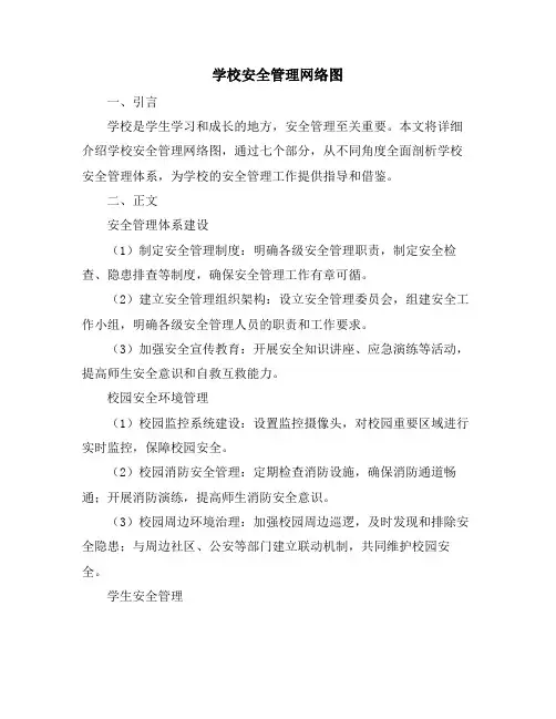 学校安全管理网络图