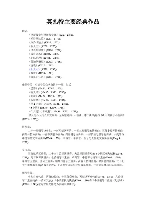 莫扎特经典