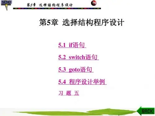 C语言课件 第5章
