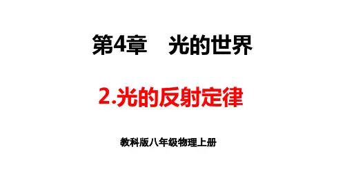 4.2 光的反射定律 课件 -八年级物理教科版(2024)上册