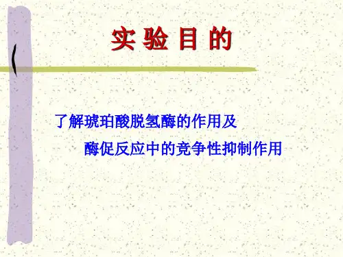 最新实验5琥珀酸脱氢酶ALTPPT课件