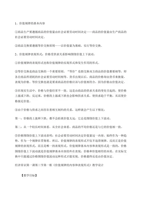 价值规律