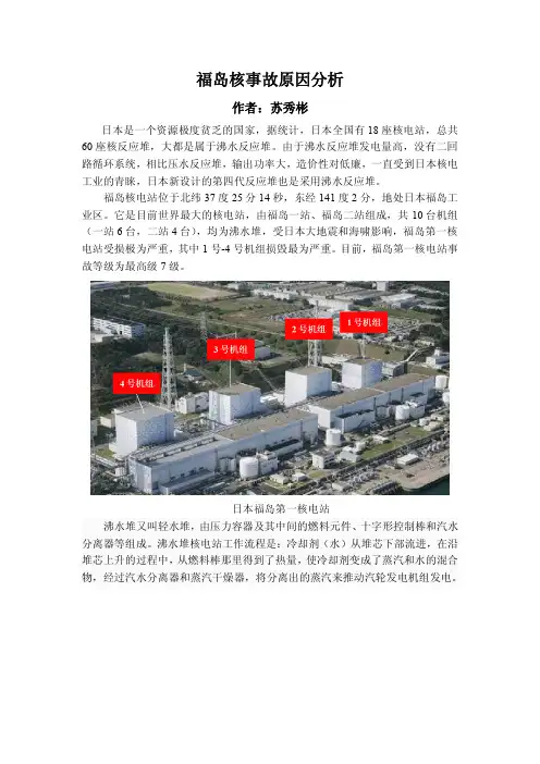 福岛核事故原因分析