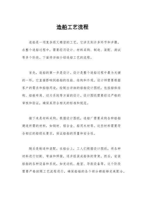 造船工艺流程