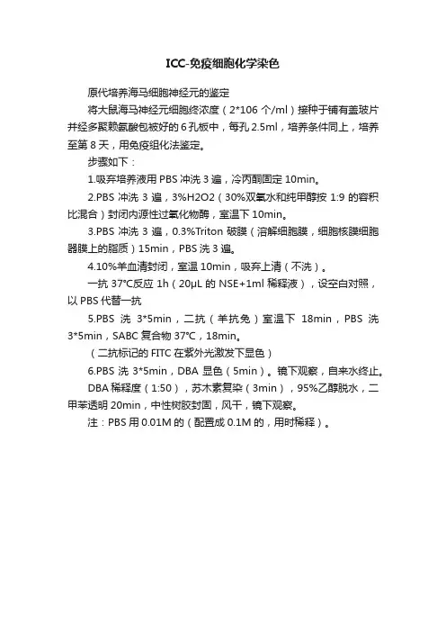 ICC-免疫细胞化学染色