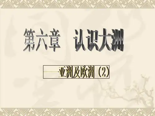 湘教版七年级下册6.1亚洲的地形(共30张ppt)