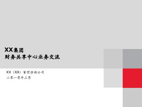 某集团财务共享中心模型(ppt 29页)