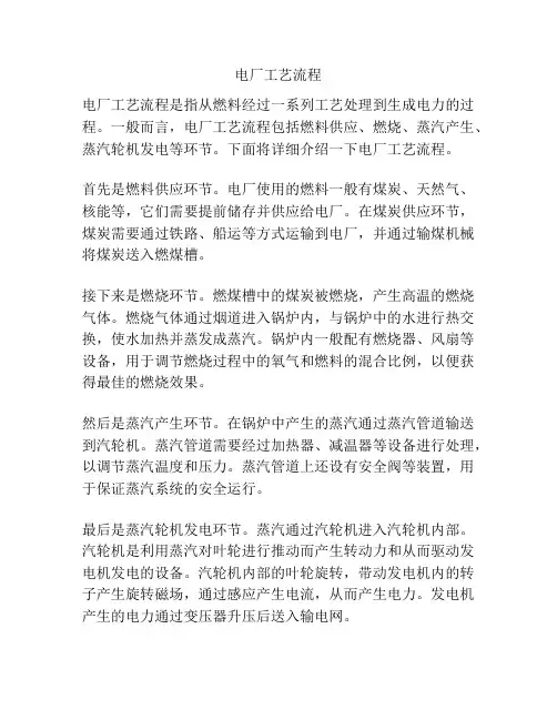 电厂工艺流程