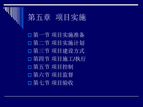 第五章 项目实施