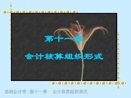 会计学  会计核算组织程序