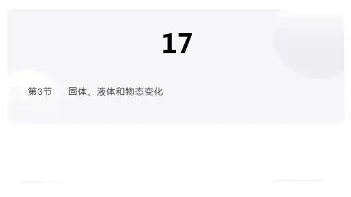 固体、液体和物态变化  高中物理课件17-3