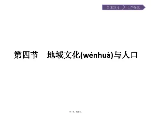 地理湘教版必修课件第章第节地域文化与人口