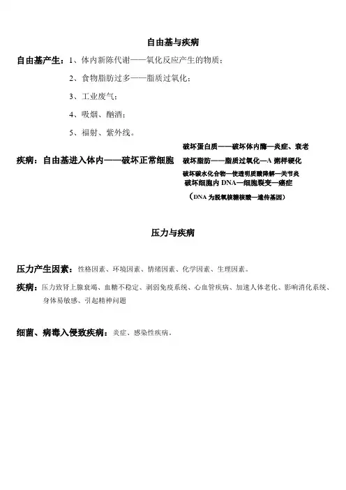 自由基与疾病