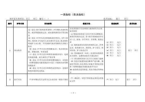 浙江省综合医院等级评审标准