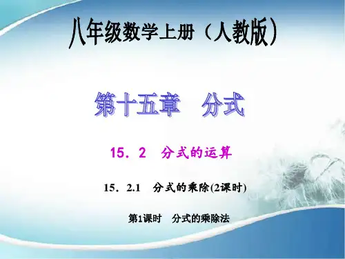 分式的乘除法 (优质课)获奖课件