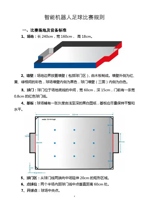 智能机器人足球比赛规则