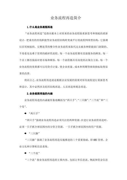 业务流程再造简介