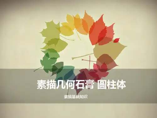 圆柱少儿素描美术PPT课件