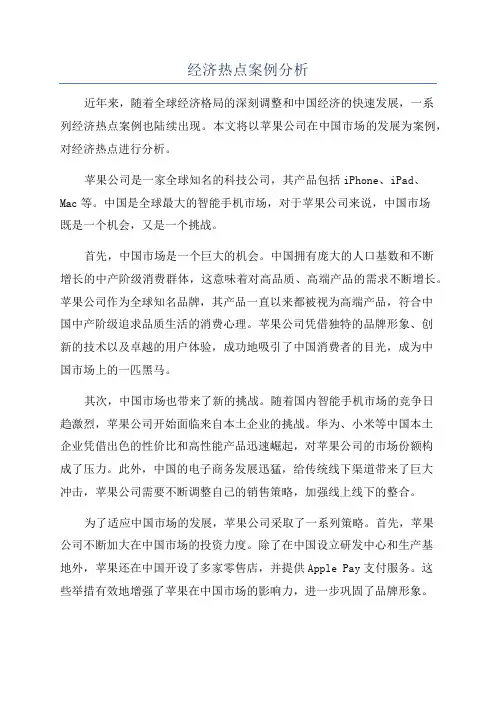 经济热点案例分析