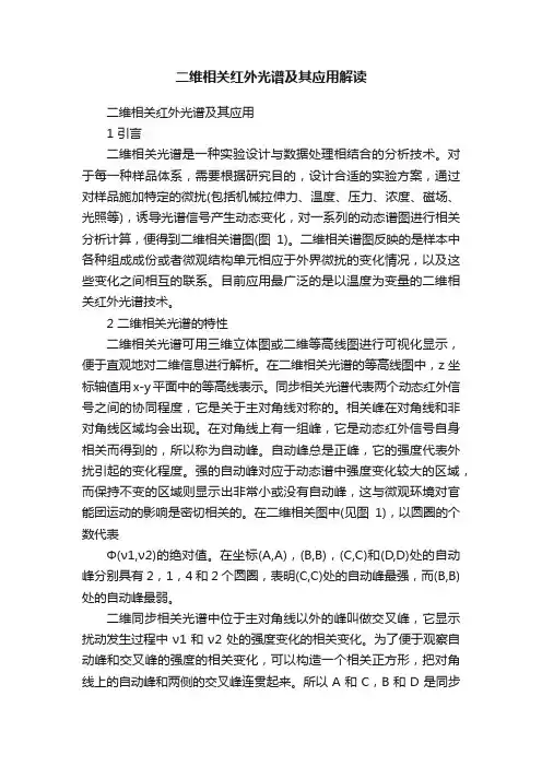 二维相关红外光谱及其应用解读