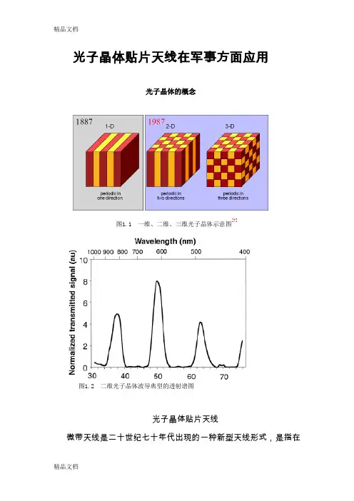 (整理)光子晶体贴片天线.