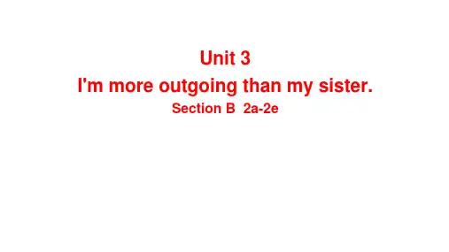 人教版八年级英语上册Unit3 SectionB 2a-2e课件
