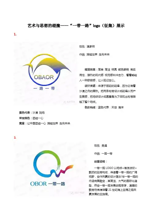 一带一路logo展示与释义(部分)