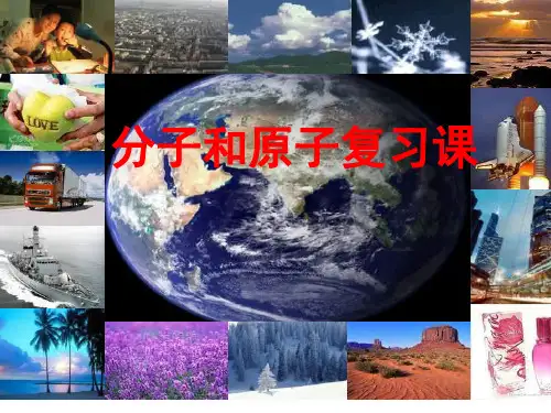 初三化学分子和原子复习课