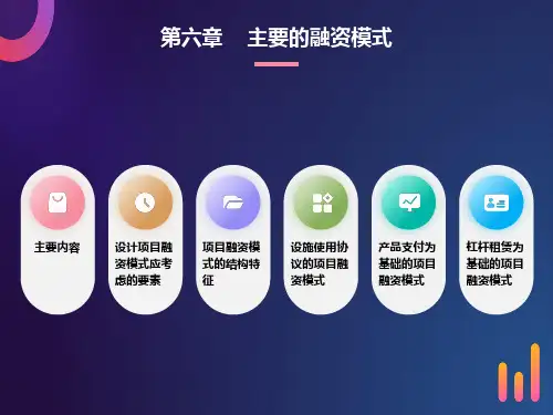 项目融资主要模式分析