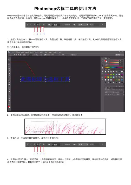 Photoshop选框工具的使用方法