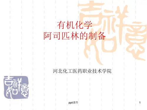 阿司匹林的制备  ppt课件