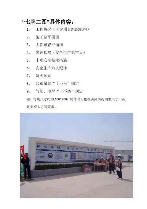 “七牌二图”具体内容
